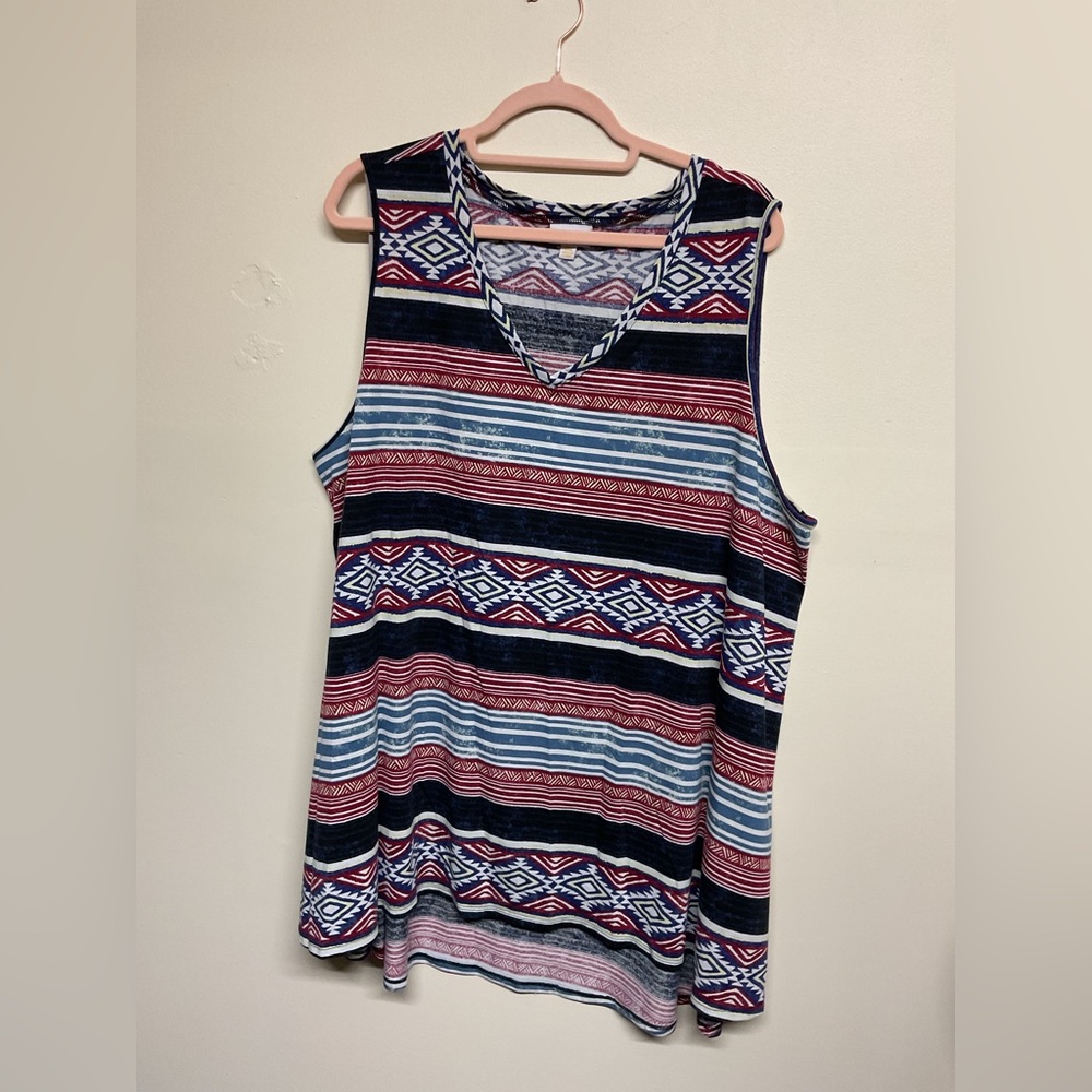 LuLaRoe Multicolor Striped Tank Top